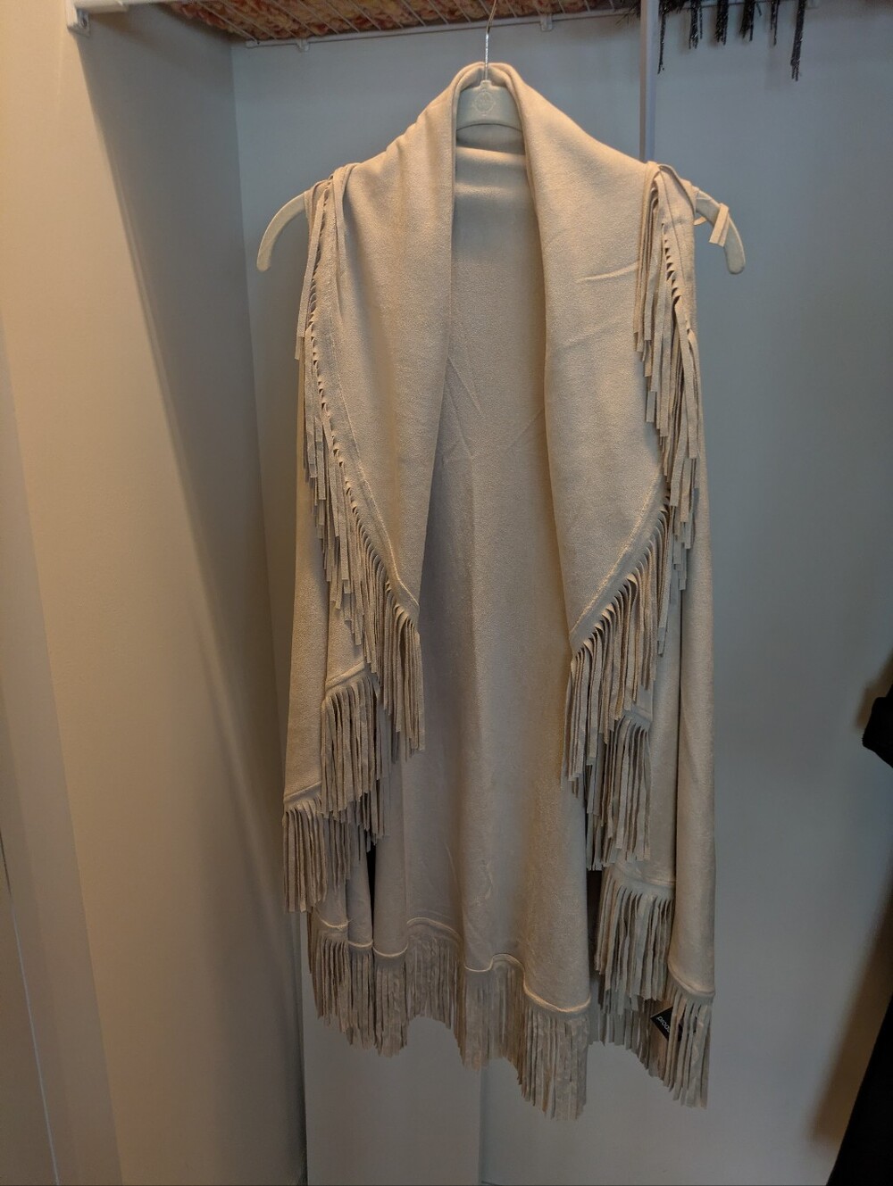 Soft Suede Fringe Vest.  Size M.  Beautiful Condition.